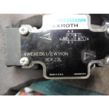 Origin REXROTH DIRECTIONAL VALVE ASSY # 4WE6EB61/EW110N9DK23L