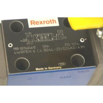 Origin BOSCH REXROTH 0-811-404-610 SERVO VALVE 4WRPEH 6 C4 B04L-20/G24K0/A1M