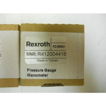 LOT India Canada OF THREE REXROTH PRESSURE GAUGES R412004418 *NIB*