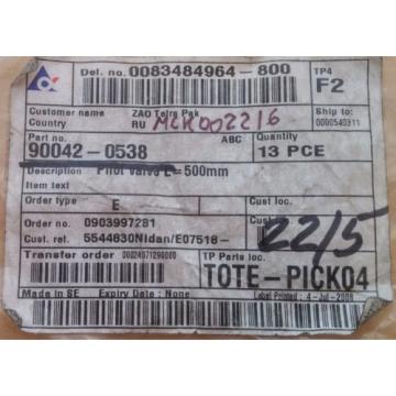 Origin REXROTH PILOT VALVE = 500 0493833103 Tetra 90042-0538