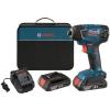 Cordless 18 Volt Lithium Ion 1/4 In Impact Driver Kit (2) 2.0 Ah Batt Power Tool