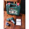 New Bosch PSR Select 3.6V Li-ion Cordless Screwdriver Case &amp; 12 Screwdriver Bits