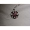 ...Sterling Silver,Enamel,Linde/Lindy Ruby Star Sapphire Pendant Necklace...