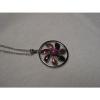 ...Sterling Silver,Enamel,Linde/Lindy Ruby Star Sapphire Pendant Necklace...