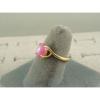 VINTAGE LINDE LINDY DUSKY ROSE STAR SAPPHIRE CREATED BYPASS RING YLGDPLT .925 SS