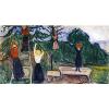 Girls Picking Fruit The Linde Frieze Munch Art Decor (No Frame) Canvas Print