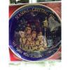 CHRISTMAS1973 H.H. Lihs Linde/Kueps Bavaria Collector Plate GOLD BLUE COBALT.