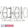 Bremsbelagsatz Bremsbeläge Bremsklötze BOSCH BP433 23729 0986424722