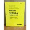 Komatsu WA30-5  Wheel Loader Shop Service Repair Manual #1 small image