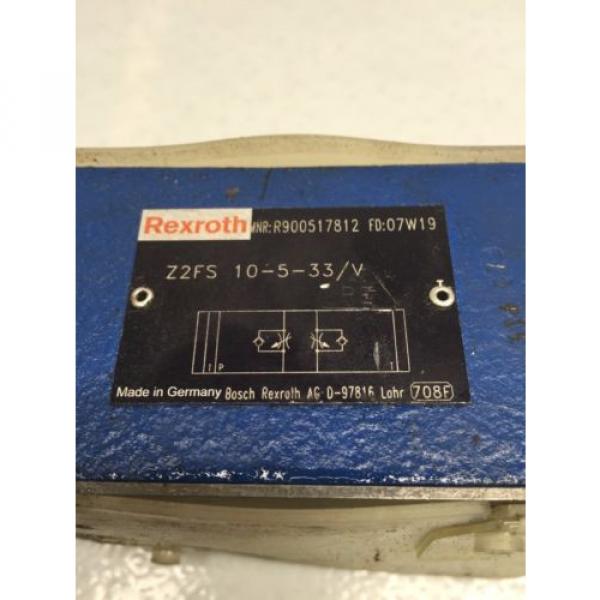 Rexroth Z2FS-10-5-33/V D05 Hydraulic Dual Flow Valve B49 #2 image