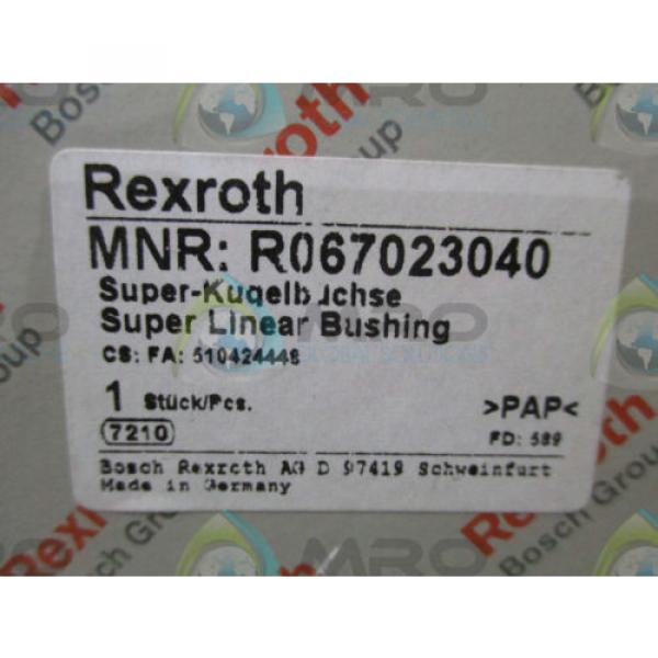 REXROTH R067023040 SUPER LINEAR BUSHING Origin IN BOX #2 image