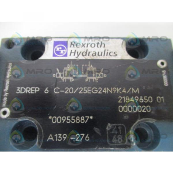 REXROTH Singapore Mexico 3DREP6C-20/25EG24N9K4/M PROPORTIONAL PRESSURE REDUCING VALVE *USED* #2 image