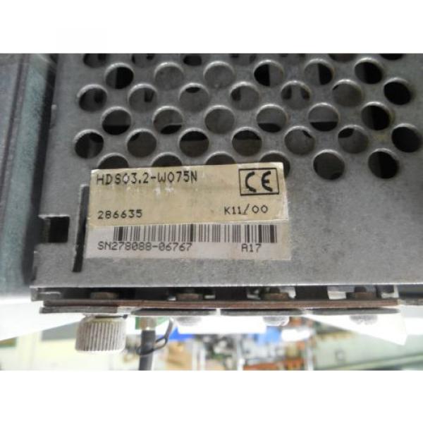 INDRAMAT Egypt India REXROTH SERVO DRIVE HDS03.2-W075N HDS032-W075N W/ DSS2.1 REV K11/00 #4 image