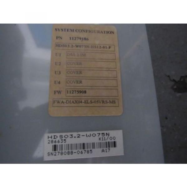 INDRAMAT Egypt India REXROTH SERVO DRIVE HDS03.2-W075N HDS032-W075N W/ DSS2.1 REV K11/00 #5 image