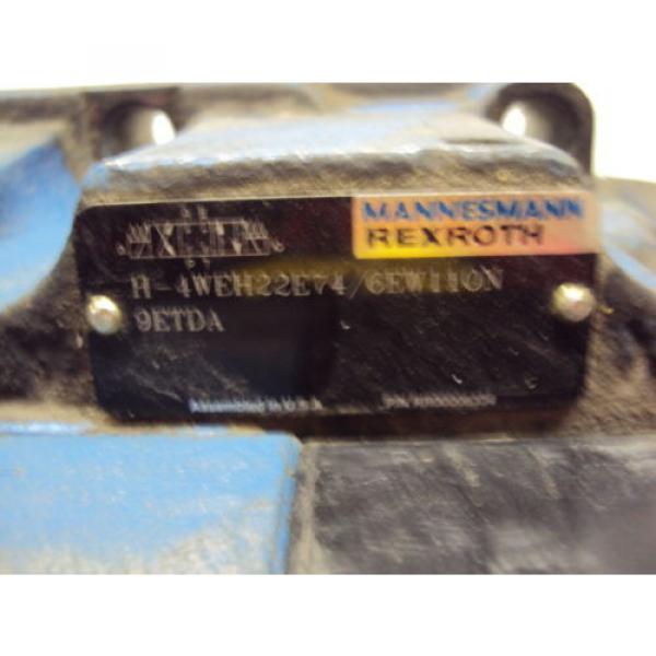 MANNESMANN REXROTH VALVE H-4WEH22E74/6EW110N 9E TDA  USED #6 image