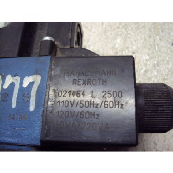 MANNESMANN REXROTH VALVE H-4WEH22E74/6EW110N 9E TDA  USED #7 image