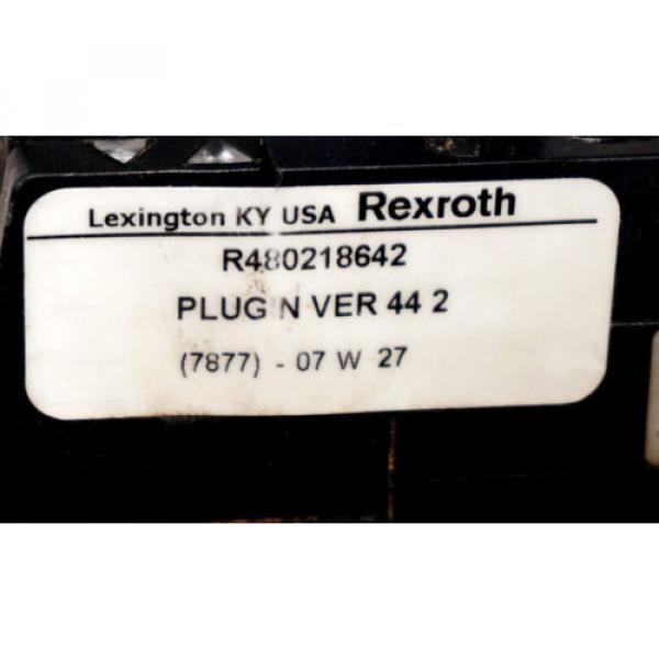 Origin REXROTH R480218642 VALVE PLUGIN VER 44 2 W/ 261-108-120-0 VALVE #6 image