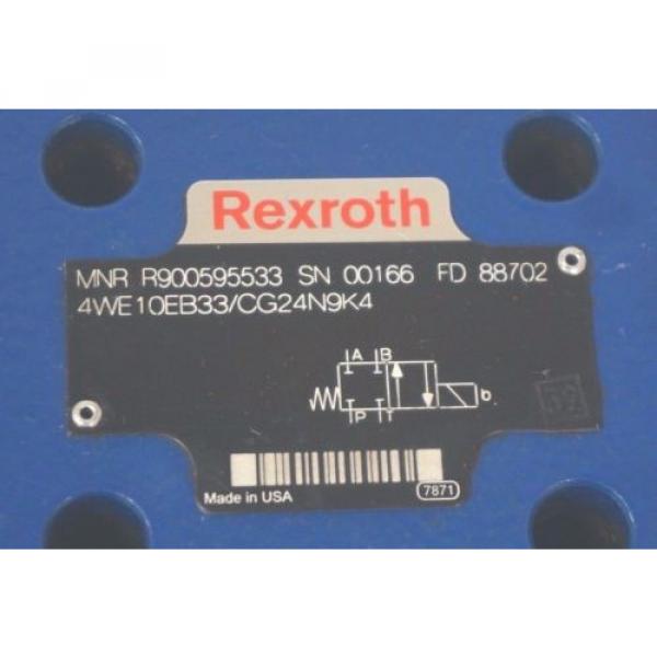 Origin REXROTH 4WE10EB33/CG24N9K4 VALVE R900595533 #2 image