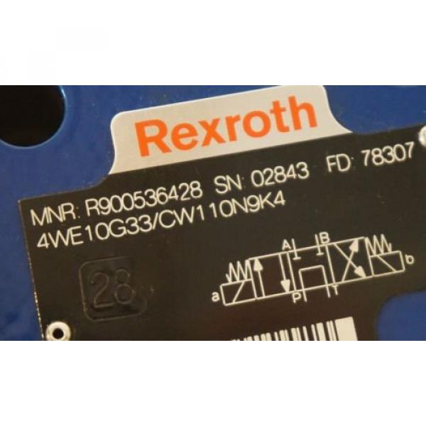 Origin REXROTH 4WE10G33/CW110N9K4 DIRECTIONAL VALVE #2 image