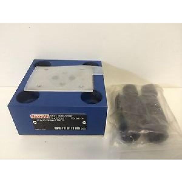 NEW Egypt Mexico REXROTH HYDRAULIC VALVE MANIFOLD R9007737881 FD: 99104 LFA25 WEMA-71/V/12 #1 image