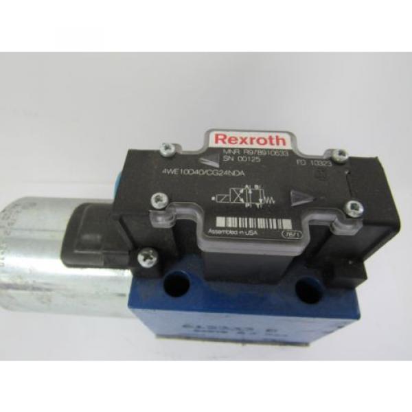 REXROTH HYDRAULIC VALVE 4WE10D40/CG24NDA 4WE10D40CG24NDA 24VDC 146 AMP A #2 image