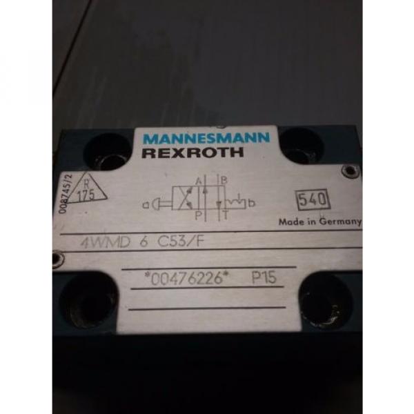 REXROTH MANNESMANN HYDRAULIC VALVE_4WMD 6 C53/F_4WMD6C53F_TNS-65/80D #3 image