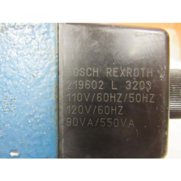 REXROTH HYDRAULIC VALVE 4WE10D40/OFCW11ON9DA 4WE10D40OFCW11ON9DA 110/120V #4 image