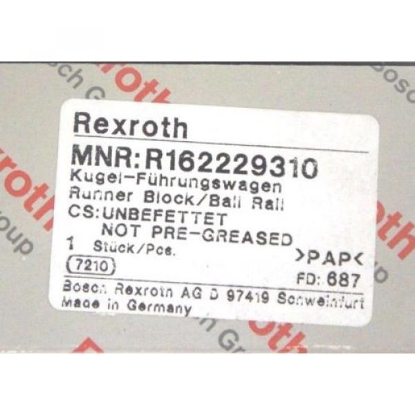 NIB Japan Canada REXROTH R162229310 LINEAR RUNNER BLOCK BALL RAIL #3 image