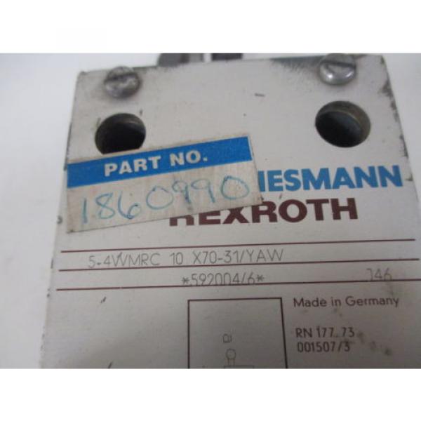 REXROTH 5-4WMRC 10 X70-31/YAW SOLENOID VALVE USED #4 image