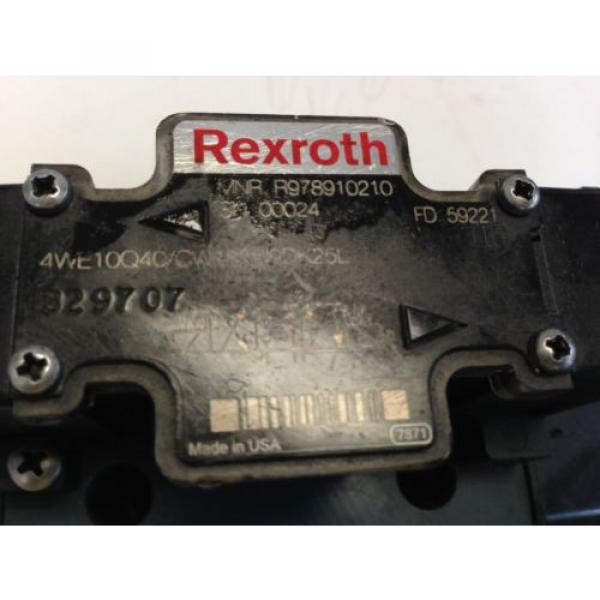 Origin OLD REXROTH 4WE10Q40/CW110N9DK25L HYDRAULIC SOLENOID VALVE, MNR R978910210 V #3 image