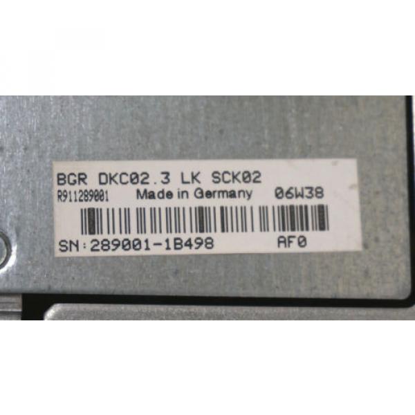 Origin REXROTH INDRAMAT DKC023-040-7-FW SERVO DRIVE W/ BGR-DKC023-LK-SCK02 #6 image