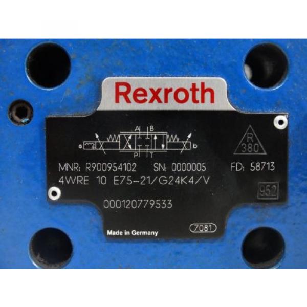 Rexroth R900954102 Proportional valve 4WRE10E75-21/G24K4/V #4 image