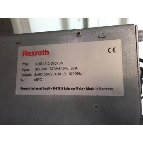 Indramat Rexroth Servo Drive, HDS032-W075N, w /DSS021, CLC-D023, DBS031 Used #5 image