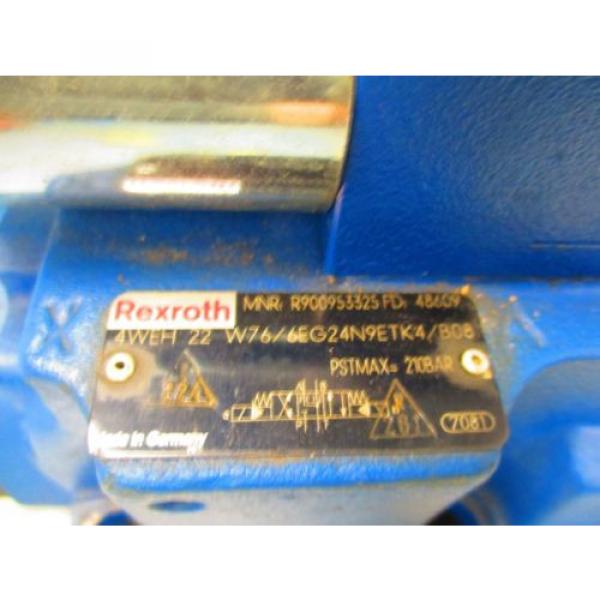 REXROTH 4WEH22W76/6EG24N9ETK4/B08 R4WE6J62/EG24N9K4/B08 4 WAY CONTROL VALVE #3 image