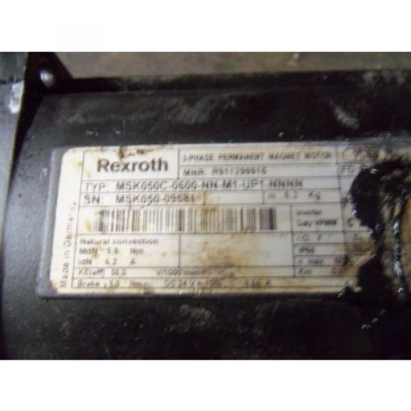 REXROTH Australia Japan MSK050C-0600-NN-M1-UP1-NNNN PERMANENT MAGENT MOTOR *USED* #5 image