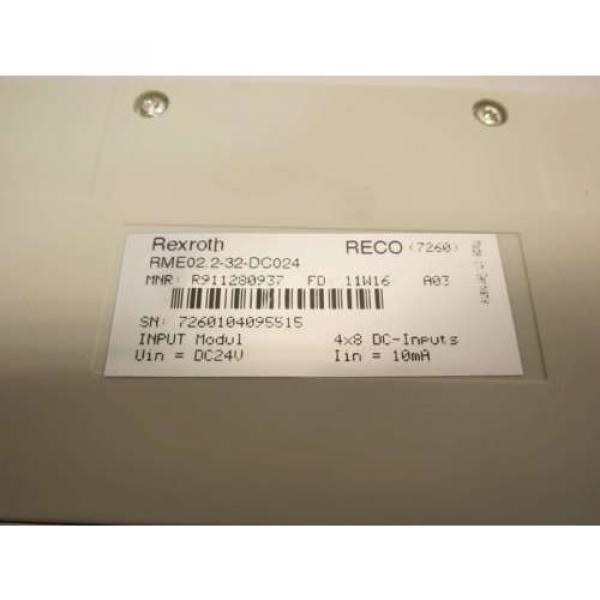 NEW Italy Singapore REXROTH RME02.2-32-DC024 24V-DC INPUT MODULE D527714 #6 image