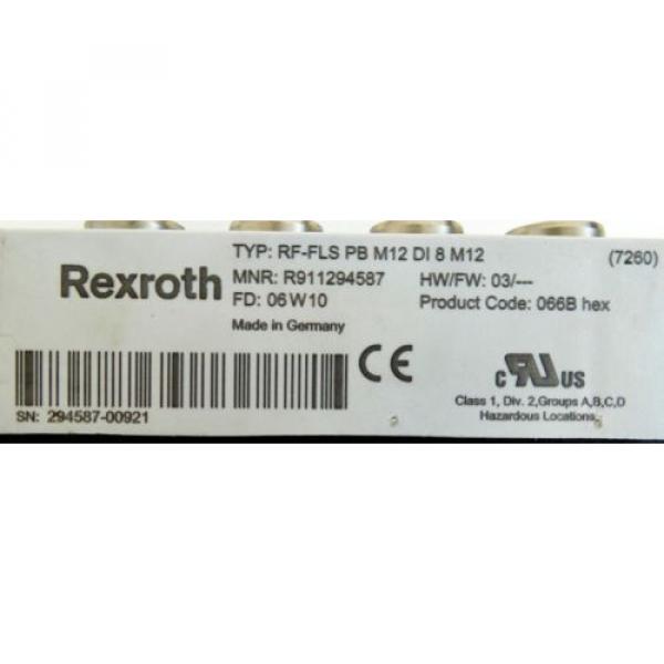 Rexroth USA Egypt PB DI8 RF-FLS PB M12 DI 8 M12 MNR. R911294587 -used- #3 image