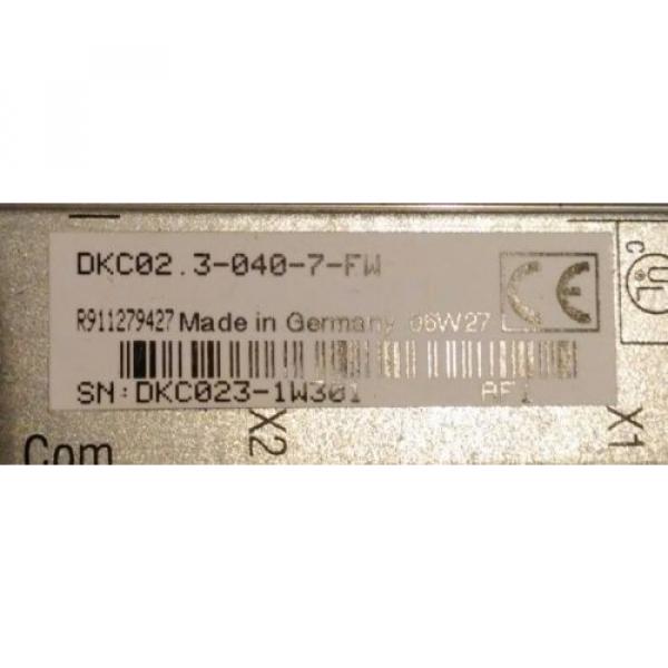 REXROTH Canada Germany INDRAMAT DKC02.3-040-7-FW SERVO DRIVE W/FWA-ECODR3-SGP-01VRS-MS  USED #3 image