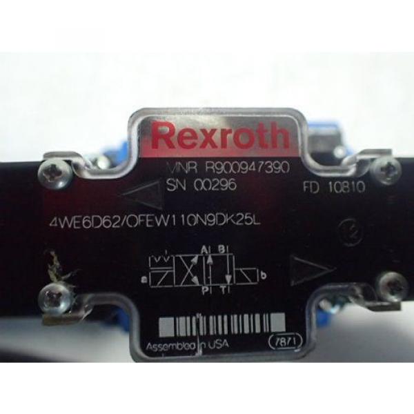 Origin REXROTH R900947390 HYDRAULIC VALVE,4WE6D62/OFEW110N9DK25L,R978912400,BOXZT #2 image