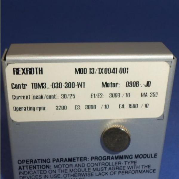 INDRAMAT / REXROTH PROGRAMMING MODULE TDM3-030-300-W1 MOD 13/1X0041-001 Origin #4 image