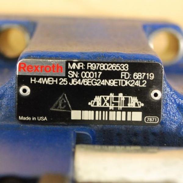 Rexroth Egypt Canada H-4WEH25J64/6EEG24N9ETDK24L2, #4WE6J62/EG24N9DK24L2 Valve Assembly. #5 image