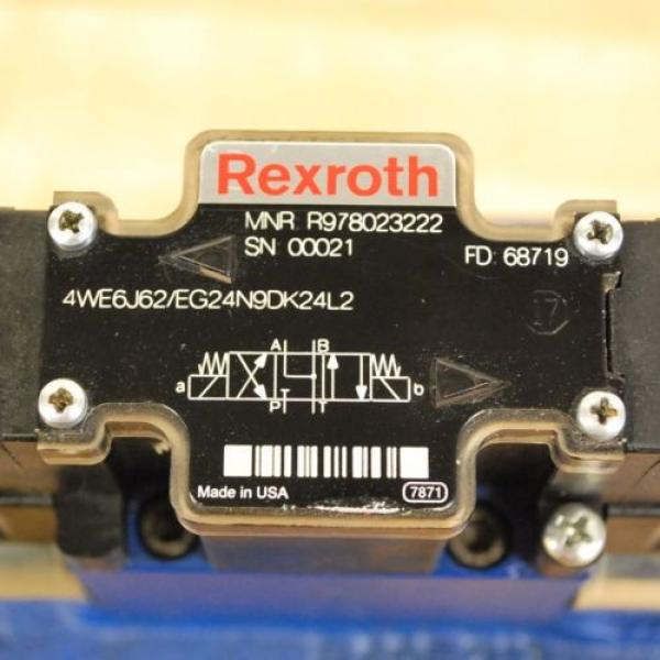 Rexroth Egypt Canada H-4WEH25J64/6EEG24N9ETDK24L2, #4WE6J62/EG24N9DK24L2 Valve Assembly. #6 image