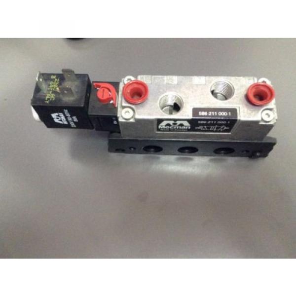 BOSCH Dutch India REXROTH MECMAN 586-211-000-1, Pneumatic solenoid Valve 230V50Hz 5/2 1/4 in #2 image