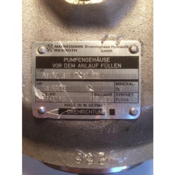 Rexroth China India Hydraulikpumpe A10V 40 DR1L12 #2 image