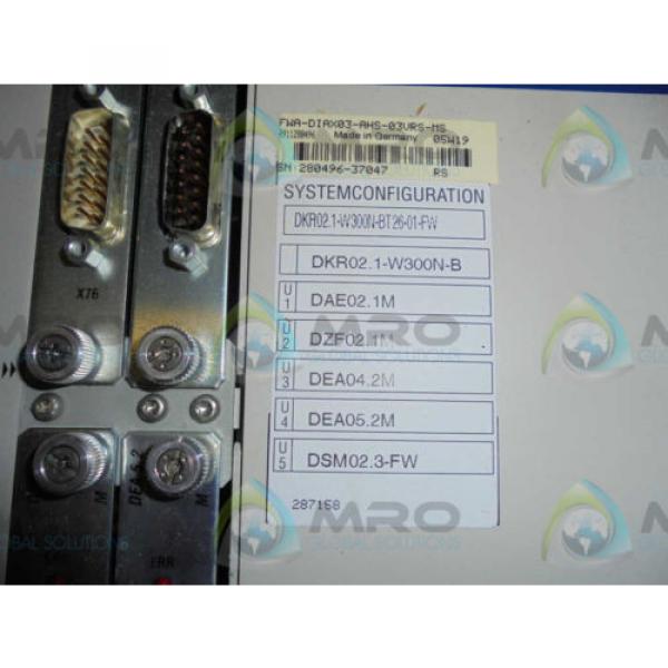 REXROTH France India INDRAMAT DKR02.1-W300N-BT26-01-FW SERVO DRIVE *NEW IN BOX* #2 image