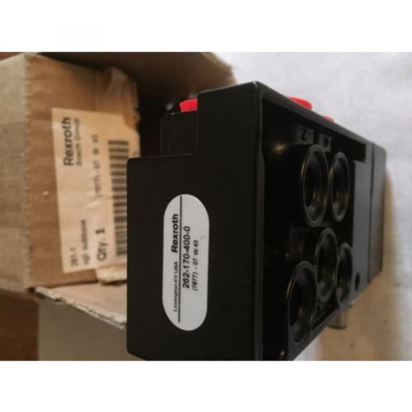 Origin REXROTH 262-170-400-0 PNEUMATIC VALVE 261-170 SGL BASE,BOX1 #3 image