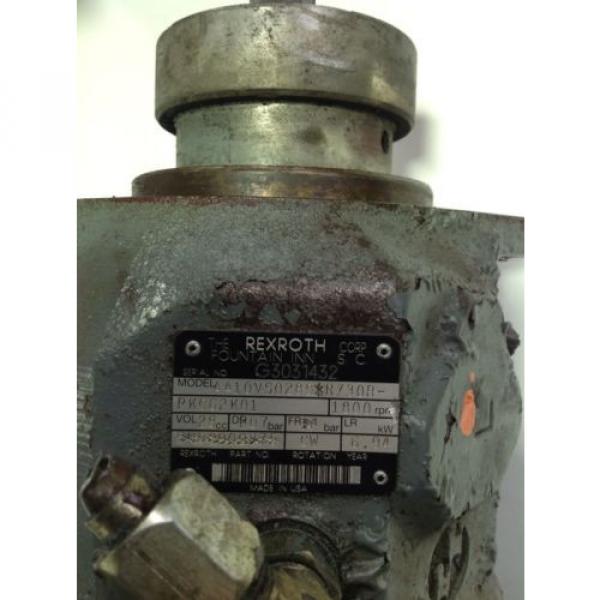 REXROTH Canada Russia HYDRAULIC PUMP AA10VS0S8D*R/30R-PKC62K01 #3 image