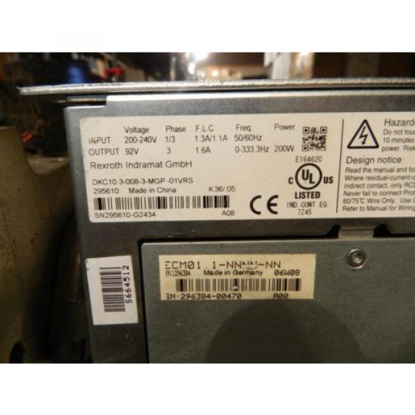 REXROTH Korea Australia DKC10.3-008-3-MGP-01VRS ECODRIVE #4 image