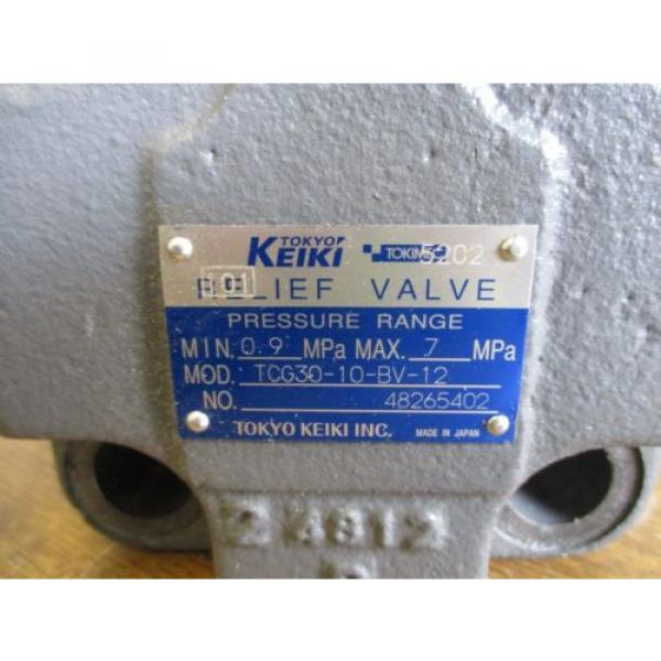 TOKYO Australia USA KEIKI PRESSURE RELIEF VALVE WITH REXROTH SLENOID VALVE TCG30-10-BV-12 #2 image