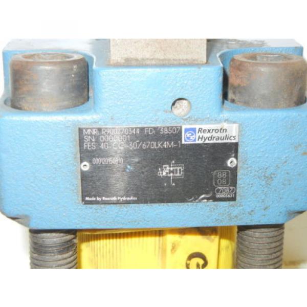 REXROTH FES 40 CC-30/670LK4M-1 USED PROPORTIONAL VALVE FES40CC30670LK4M1 #2 image